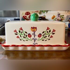 Threshold Cottagecore Stoneware Butter Dish